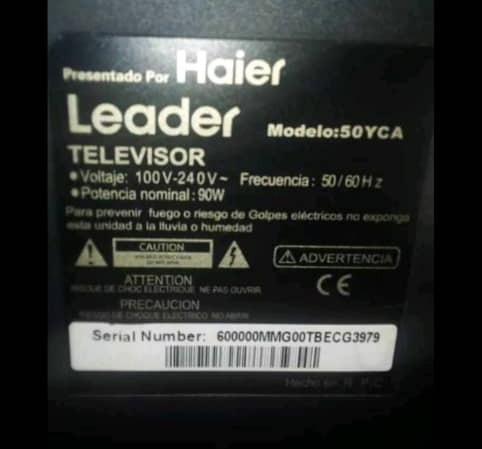 Televisión Haier 50  Para Repuesto 