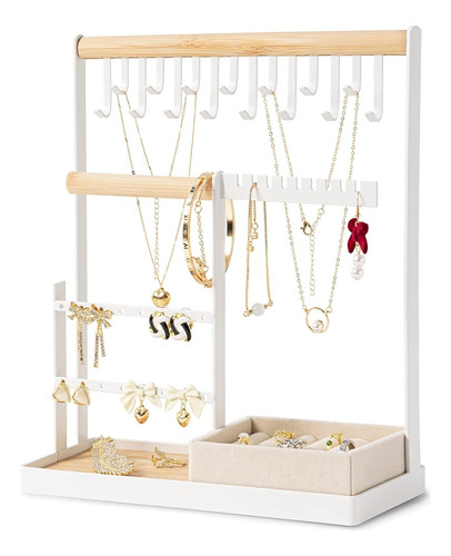 ~? Dreamgenius Jewelry Organizer Stand Con Soporte De Anillo