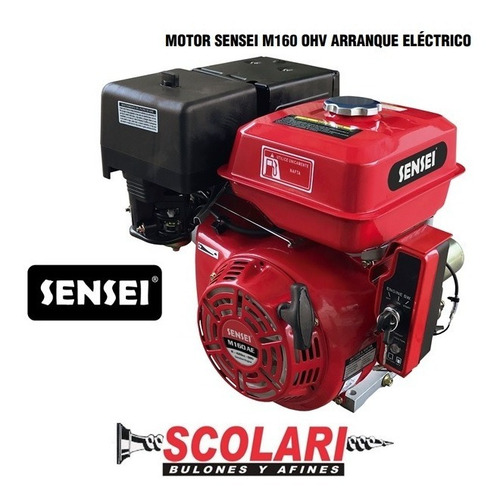 Imagen 2 de 3 de Motor Naftero Sensei M160 Ohv Ae Horizontal 16hp A.electrico