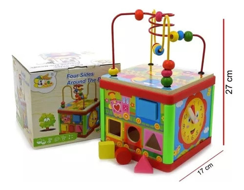 Encastre Wooden Toys 4 Funciones Four Side Infinito Kids