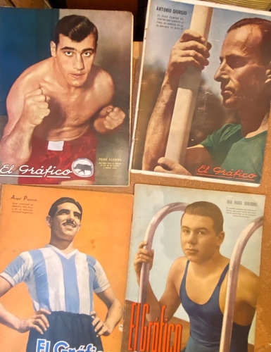 El Gráfico, Fútbol, Lote 4 Revistas, Sudamericano 1942, Ez3