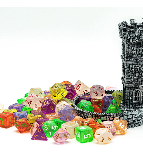 Dados Poludie , Para Juegos De Mesa De Rol, Set H , 70 Pzs