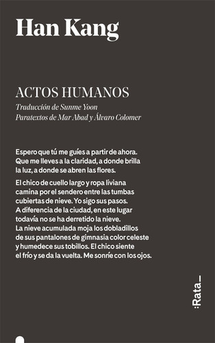 Actos Humanos - Han Kang