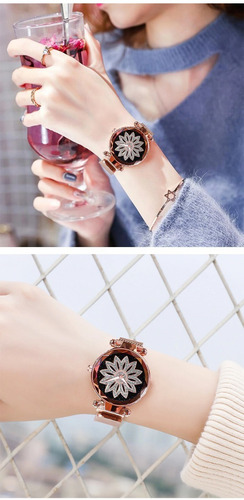Lindo Relógio Feminino Pulseira Magnética
