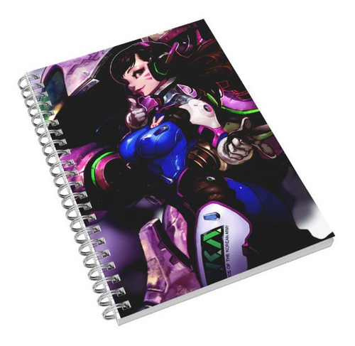 Overwatch Dva Video Juegos Libreta De Dibujo Pasta Dura
