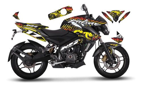 Calcomanías Para Moto Pulsar Ns 200 Ns Modelos Nuevos Ns Jgl
