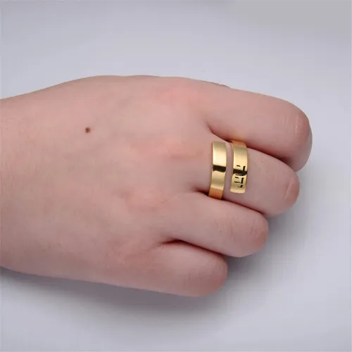 Foreverwill Yhwh - Anillo De Acero Inoxidable Con Nombre De.