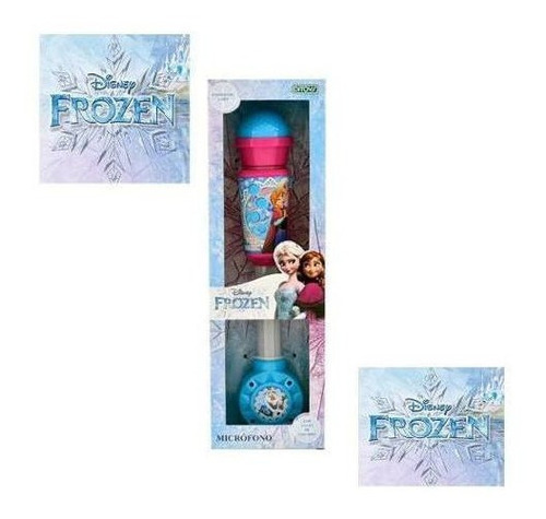 Microfono Frozen Con Luces Disney Sonidos Y Aplausos Mp3