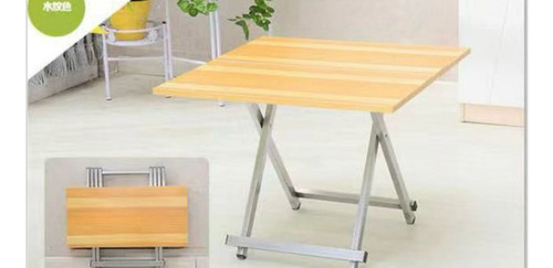 Mesa Plegable Portatil Exterior Comedor Multifuncional 80x80