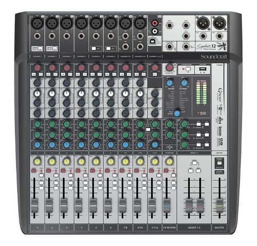 Consola Mixer Soundcraft Mtk C/usb Signature 12 Musica Pilar