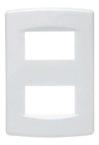 Tapa De Luz Sica Life Blanco Puro 2 Modulos 10x5