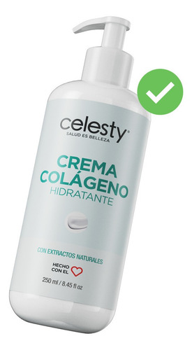 Crema Colágeno Nutritiva Paño 250ml Celesty® Envío