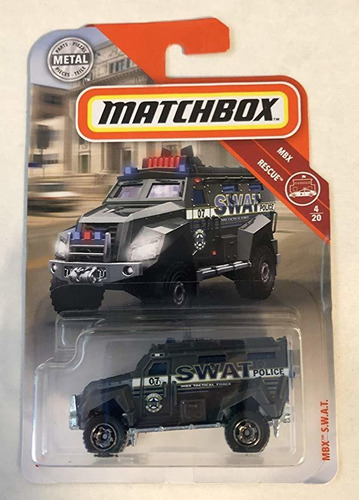 Matchbox Mbx S.w.a.t. Gris 59/100 Mbx Rescate 4/20 Camión De