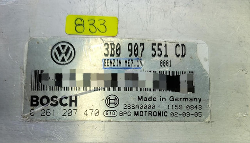 Computadora Passat Audi 2002-2003-2005 2.8 3b0907551cd Libre (Usado)