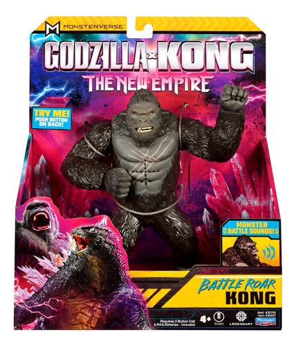 Boneco Kong De 17cm Com Som - Godzilla Vs Kong