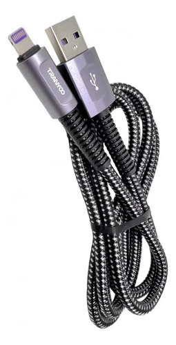 Cable Usb Carga Rapida Datos Metal Reforzado Para iPhone