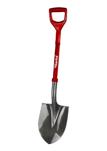 Pala Redonda Con Plastico Reforzado Roja Santul