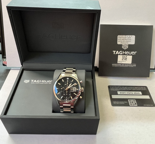 Reloj Tag Heuer Carrera Calibre 16 Gris Gris Negro