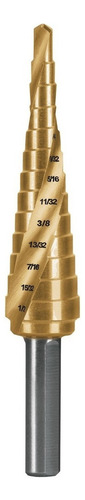 Broca Escalonada Titanio 13escalon 1/8''-1/2'' Truper 101551