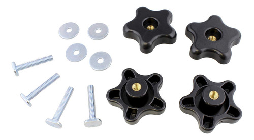 Dct 5 Star Knobs Kit 1/4in-20 Perilla Roscada, Perno Pe...