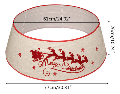 Collar De Árbol De Navidad, 30 Pulgadas, Falda De Árbol De N