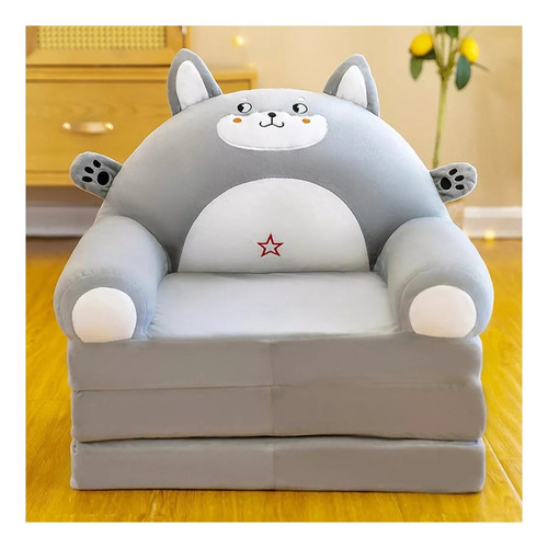 Sofá Plegable For Niños Pequeños, Sillón, Funda Lavable
