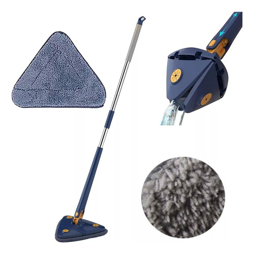 360° Rotable Ajustable Cleaning Mop, Triangular Exprimidor
