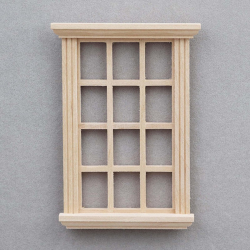 2 X 1/12 Muebles Para Casa De Muñecas, Marco De Ventana,