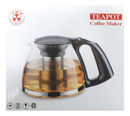 Globalchile Tetera Vidrio 1500 Ml Con Filtro Metálico Globalchile Tetera Vidrio 1500 Ml Con Filtro Metálico