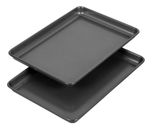 Placas Para Horno Rectangulares Set X 2 Wilton Color Negro