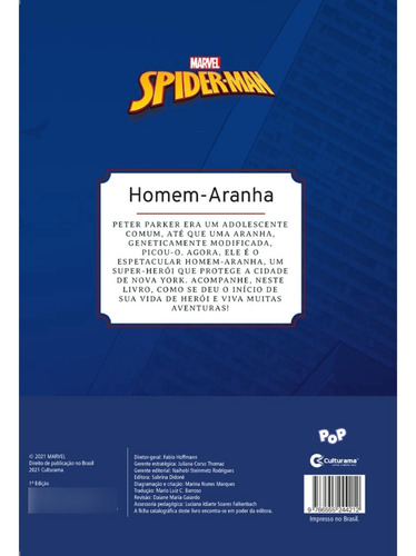 Homem-aranha A Origem Do Herói Livro Infantil Capa Dura