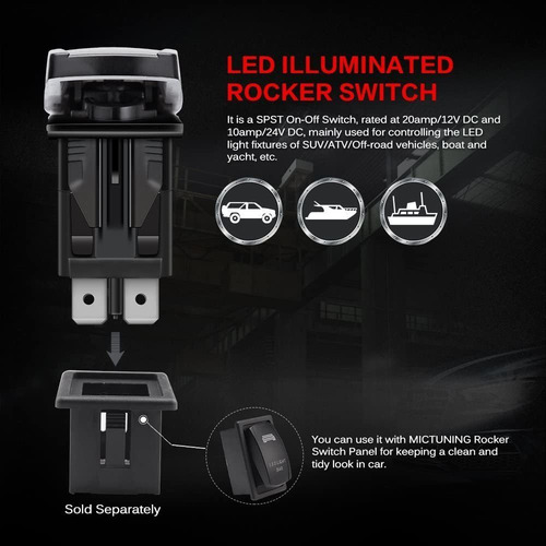 Interruptor Mictuning Mic-lss1 5 Pines Láser Luces Del Punto