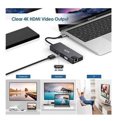 Hub Usb C De Ikling, 9 En 1 Puerto Ethe iMac