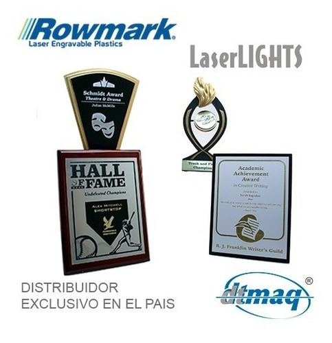 Imagen 3 de 6 de Plástico Bicapa Laserable Rowmark Laserlights Placa 60x30cm