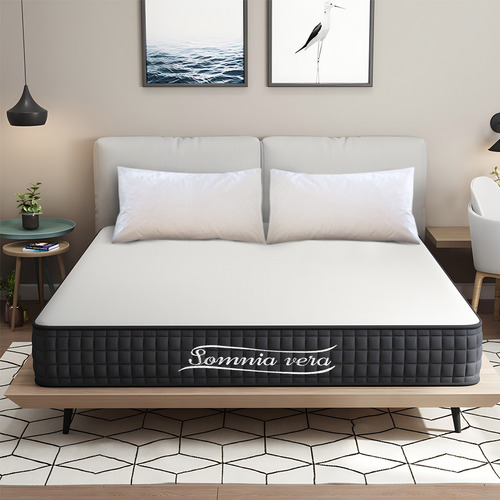 Colchón Matrimonial Somnia Vera Memory Foam Con 2 Almohadas