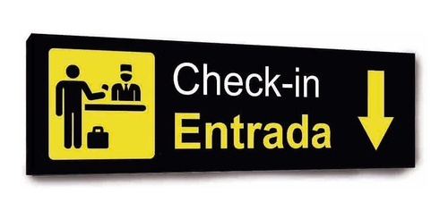 Cartel De Check In Aeropuerto - Muchos Diseños Para Colgar