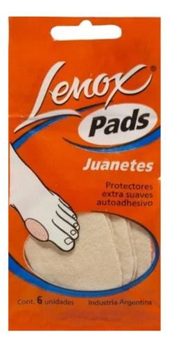 Parches Protector Juanete Felpa Pads X6 Unidad Lenox Cuot As