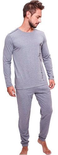 Pijama Eyelit Hombre Remera Manga Larga + Pantalon 1934 