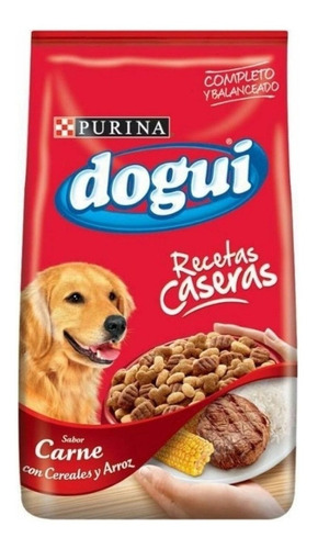 Alimento Dogui Recetas Caseras para perro adulto sabor carne, cereales y arroz en bolsa de 3 kg