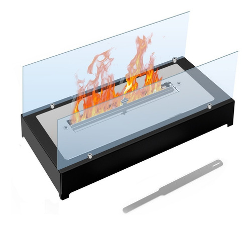 Lareira Ecológica À Álcool Ou Etanol Portátil - Model Fd 47 Cor Preto