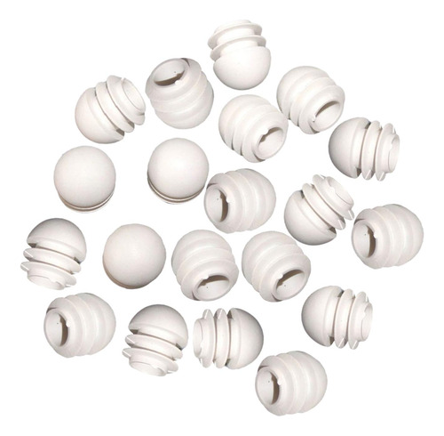 20 Piezas Insertos De Tubo Redondo Tapones De 19mm X 20mm