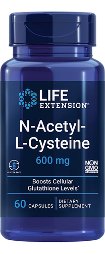 Life Extension N-acetil L-cisteína Nac 600 Mg X 60 Cáps