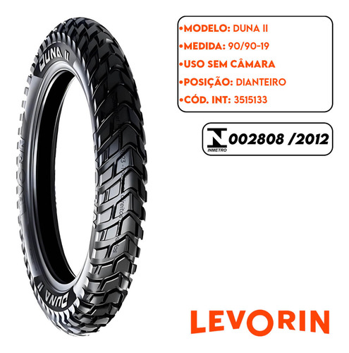 Pneu Dianteiro Royal Enfield Squadron Blue 90-90-19 Levorin