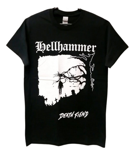 Hellhammer Playera Manga Corta Death Fiend Talla M T-shirt