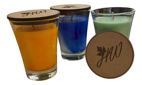 Vela Aromática Hollywell - Set De 3 Velas Pequeñas