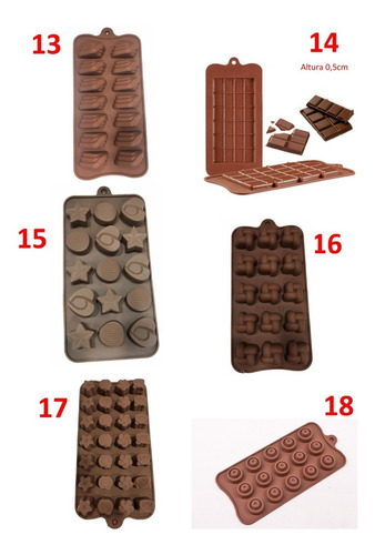 Imagen 5 de 8 de 6 Moldes Silicona Para Bombones Varios Modelos Hielos Oferta