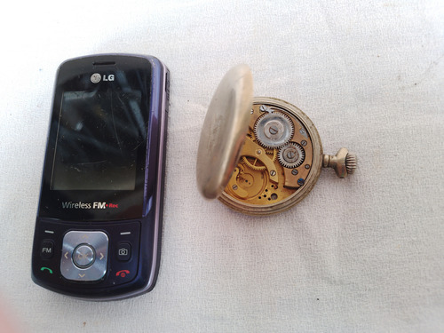 Antiguo Reloj De Bolsillo, Para Repuesto Con Faltantes Roto (Usado)