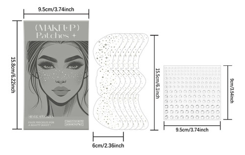 Parches De Maquillaje Para Tatuajes Faciales Temporales Con