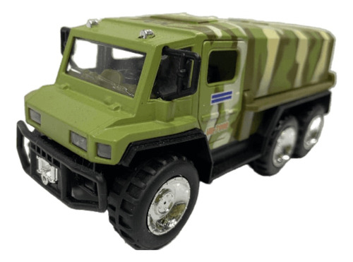 Camion Militar Portacañon Escala 1/32, 16cm Verde Camuflado 