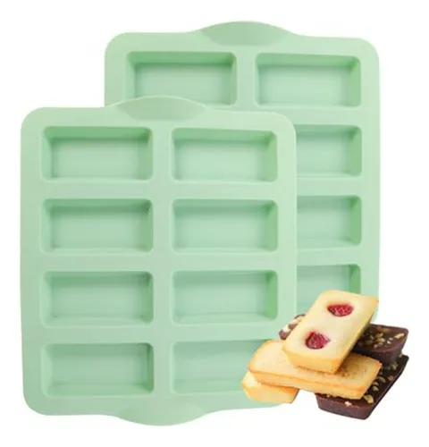 Molde Silicona Qeleg 2 Pcs Mini Chocolate Bar Antiadherente